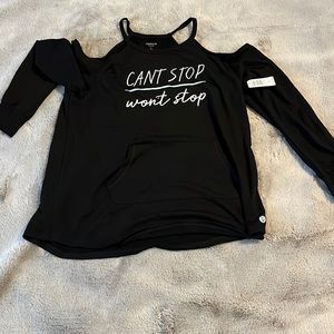 46. NWT  torrid size 2 off shoulder sweatshirt. So cute.